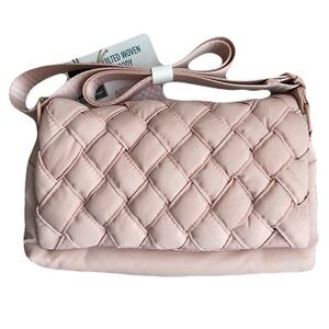 Chic Pink Quilted Crossbody Bag